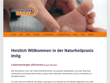 Tablet Screenshot of naturheilpraxis-imlig.ch